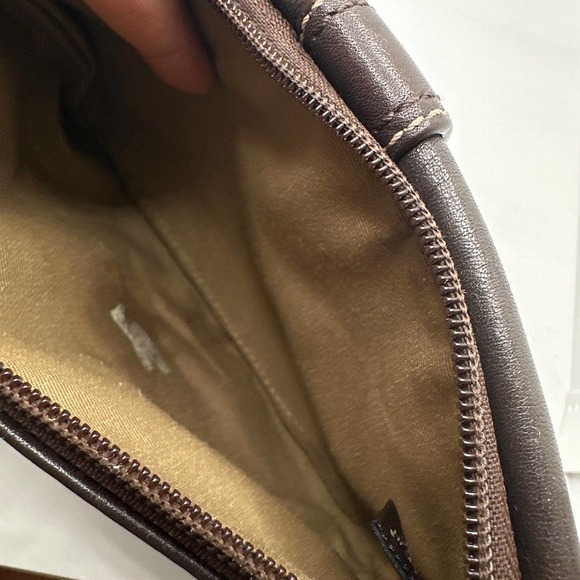 COACH Brown Leather Wristlet - Picture 7 of 10